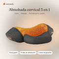 Almohada cervical 3 en 1: calor, masaje y estiramiento suave